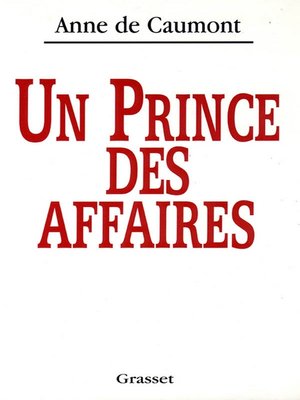cover image of Un prince des affaires